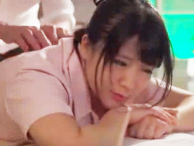 「子宮だめぇぇ！」スイカップむちむち爆乳童顔奥様がセクシーマッサ中出しレイプされる